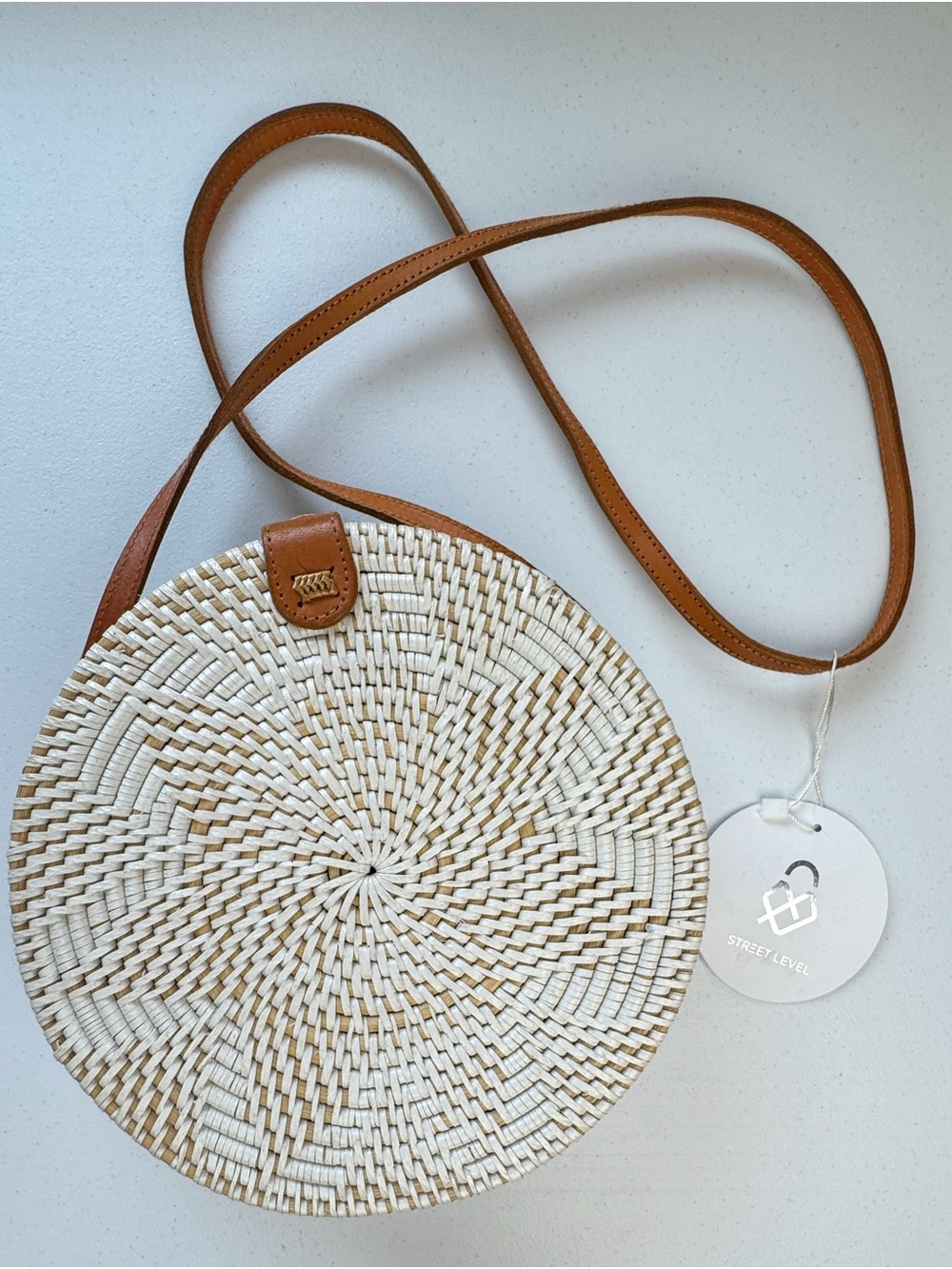 NWT Street Level Woven Circle Bag